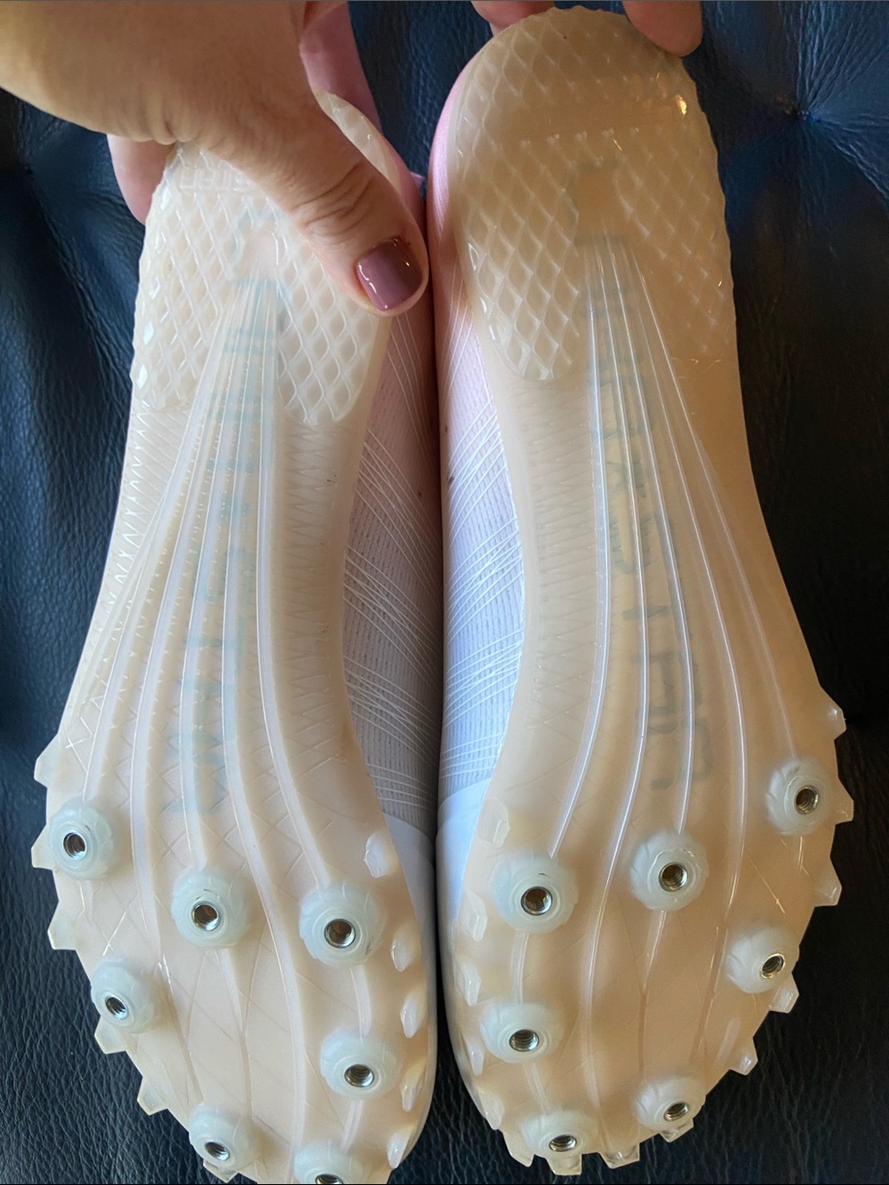 Women's Track Spikes in Pale Peach - Lightweight Racing Shoe